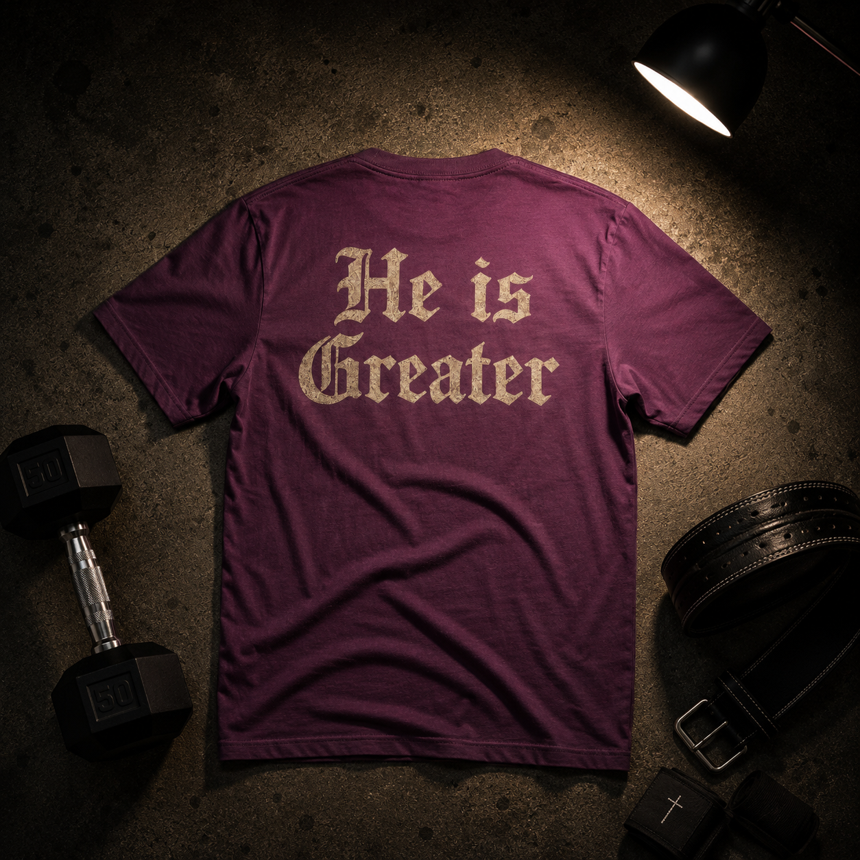 “He Is Greater” Loose Fit Tee